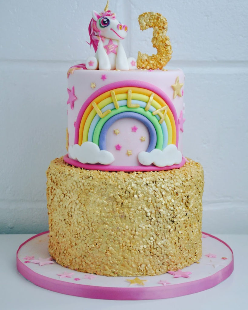 Black & gold unicorn cake for... - Cakes by the Ocean Tairua | Facebook
