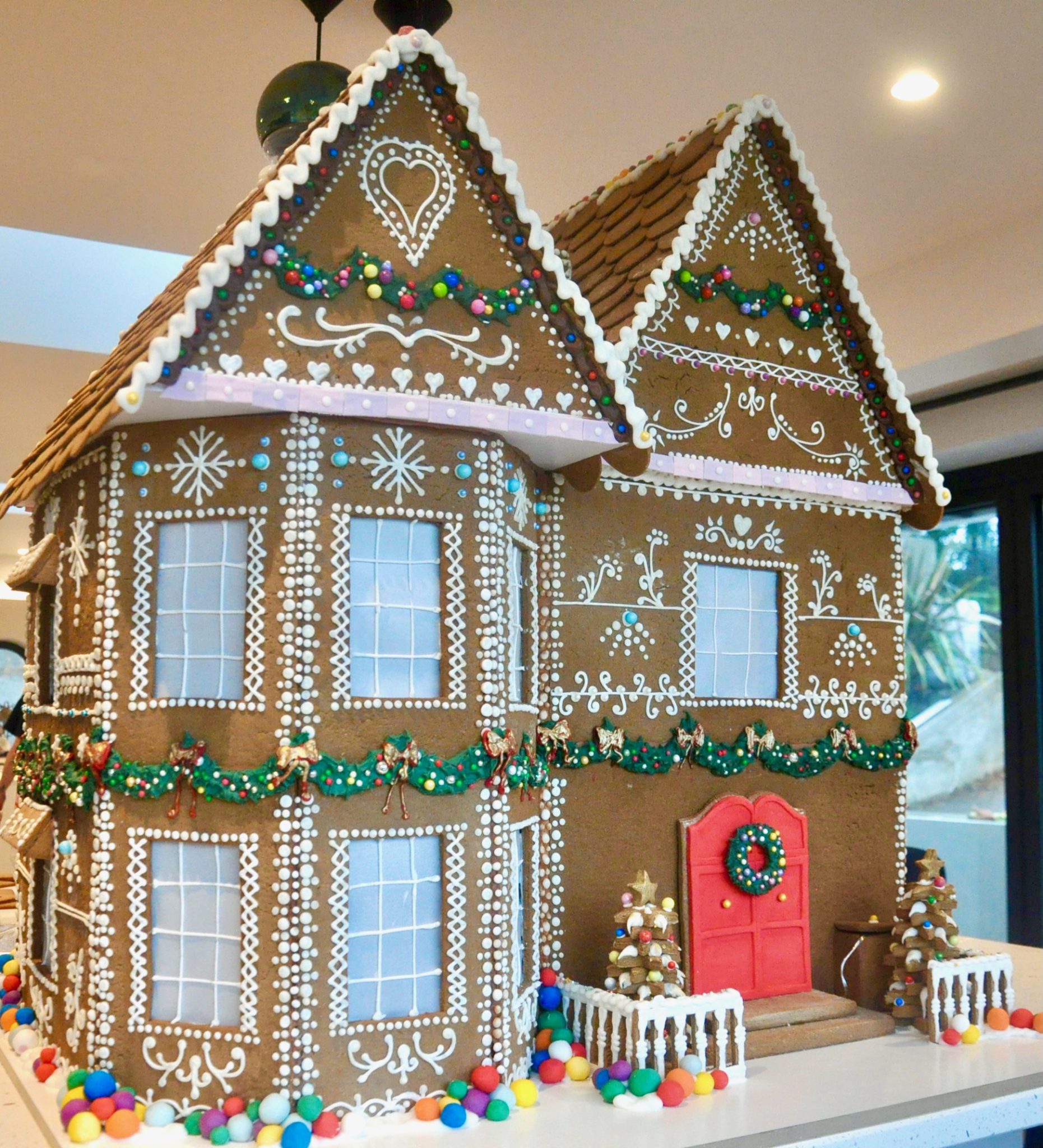 Biggest Gingerbread House We've Ever Made! 